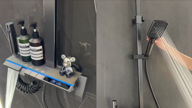 你需要這樣的花灑嗎？蘑菇视频免费版在线观看版衛浴大置物台設計，顏值與實用兼備。