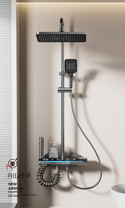 按鍵四功能淋浴花灑